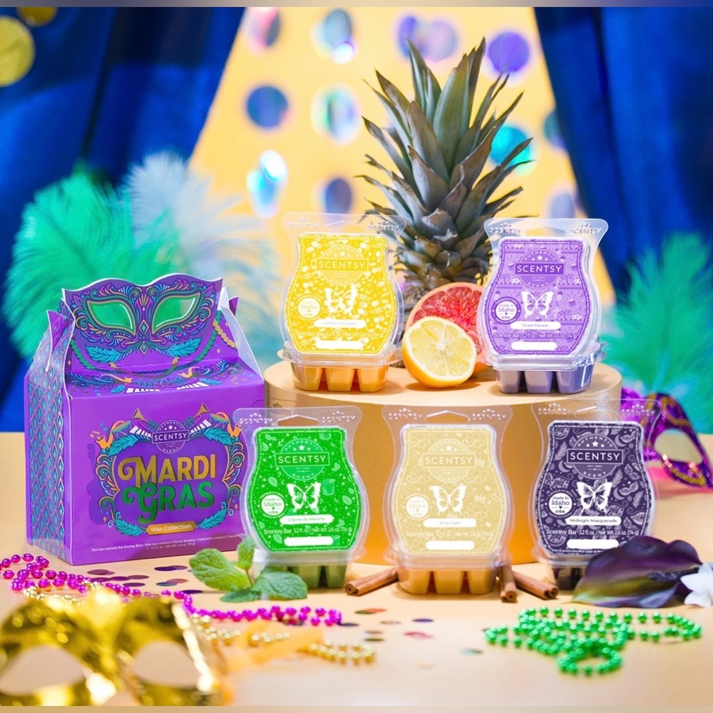 Scentsy Mardi Gras Wax Set